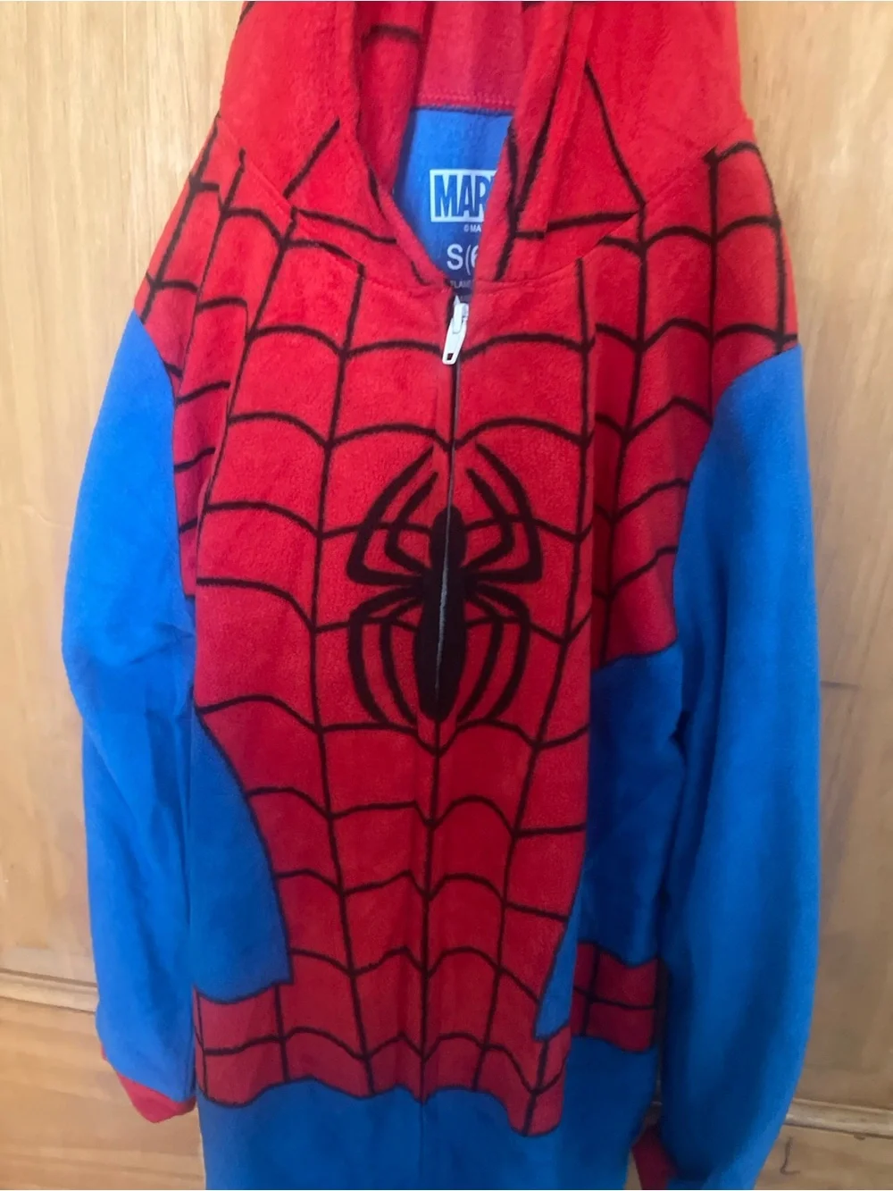 Boys' Spider-Man Union Suit - Red & Blue Sz 6/7